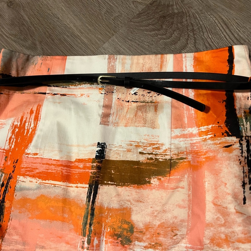 Worthington Multicolor Abstract Pencil Skirt - Picture 2 of 4
